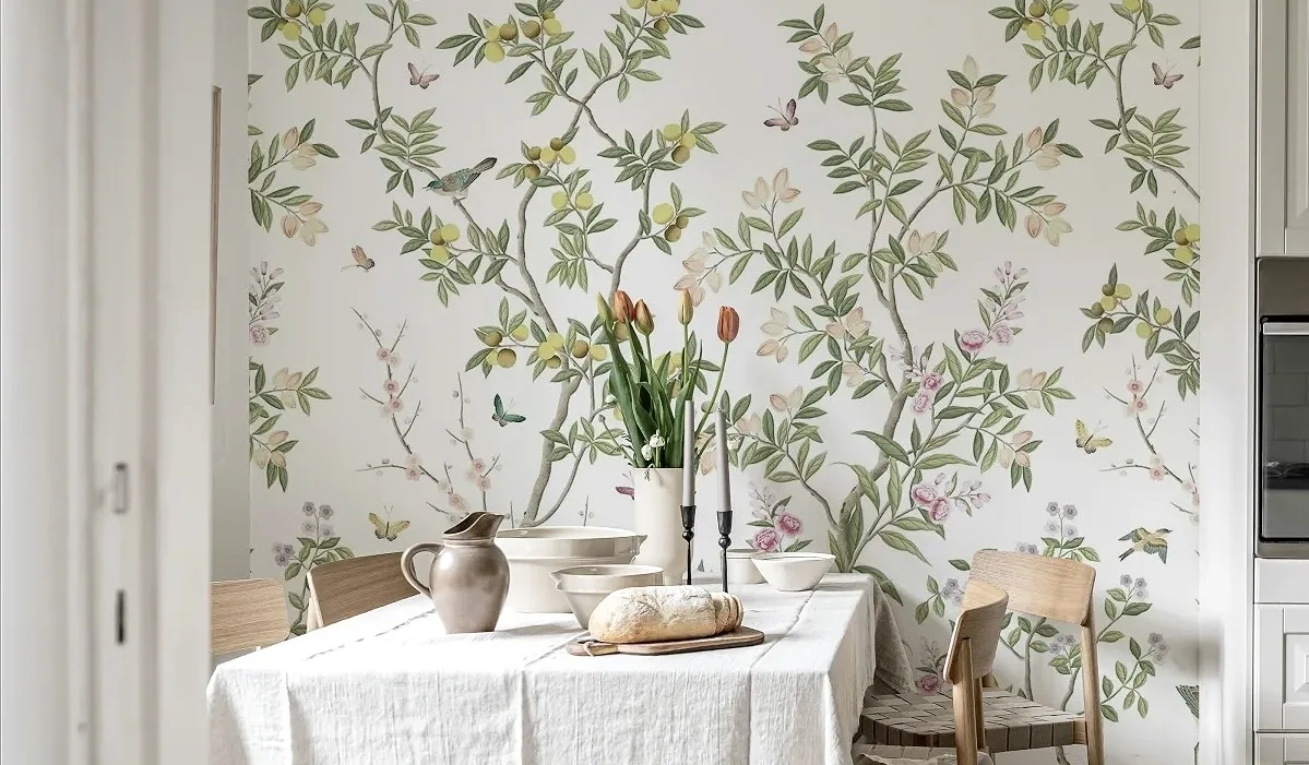 The Beauty of  Chinoiserie Wallpaper
